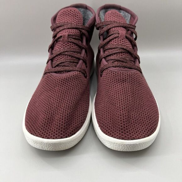 Allbirds Tree Toppers Men Size 10 Shoes Burgundy Red High Top Sneakers 0918 RM1 - Picture 2 of 8